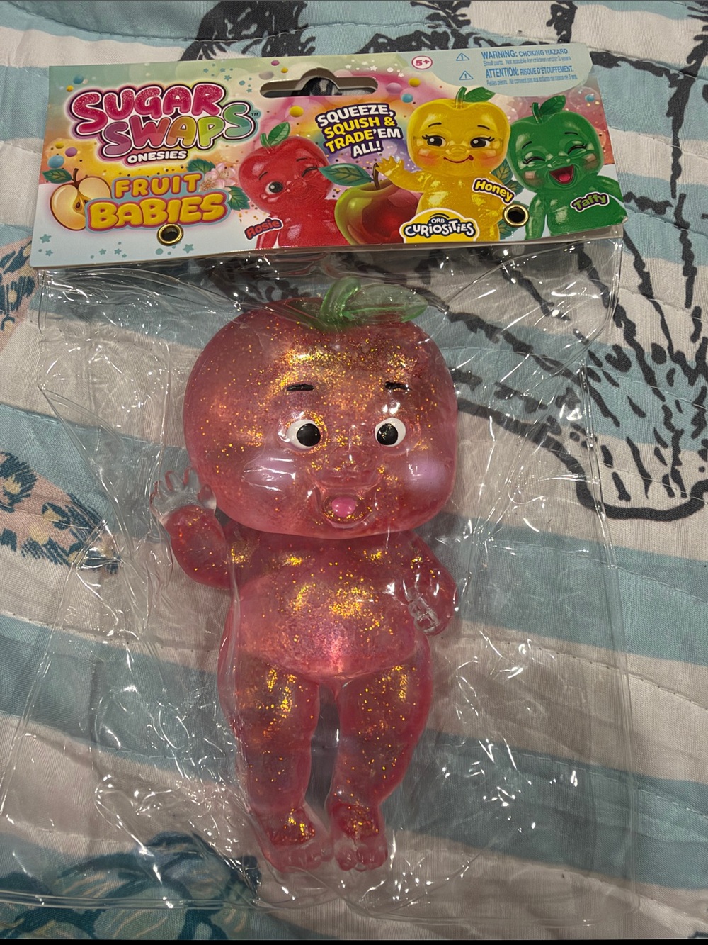 Fruit Babies Glitter Pink Apple Collectible Toy